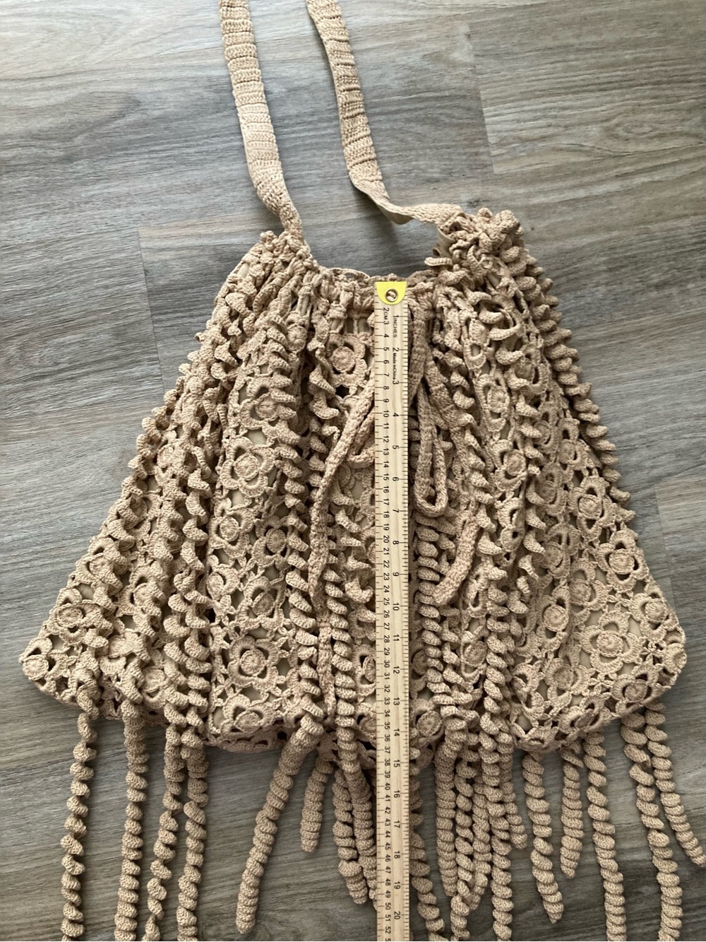 Rebecca Taylor Tan floral crochet bag! very Coachella !! - Picture 5 of 10